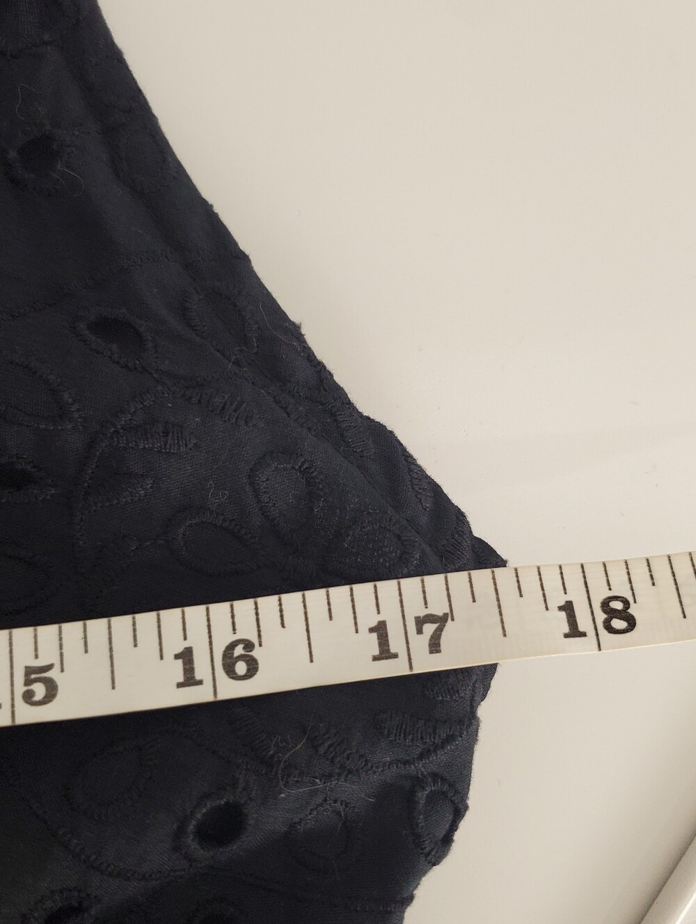 Maeve by Anthropologie Eyelet Wrap Midi Dress Size 6 NWT Black New - Picture 14 of 15